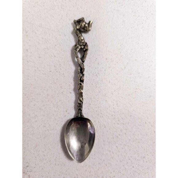 Vintage Souvenir Spoon Lot Rare Rolex Watch Co. Spoon + 3 Italian Pewter Spoons - Picture 7 of 12